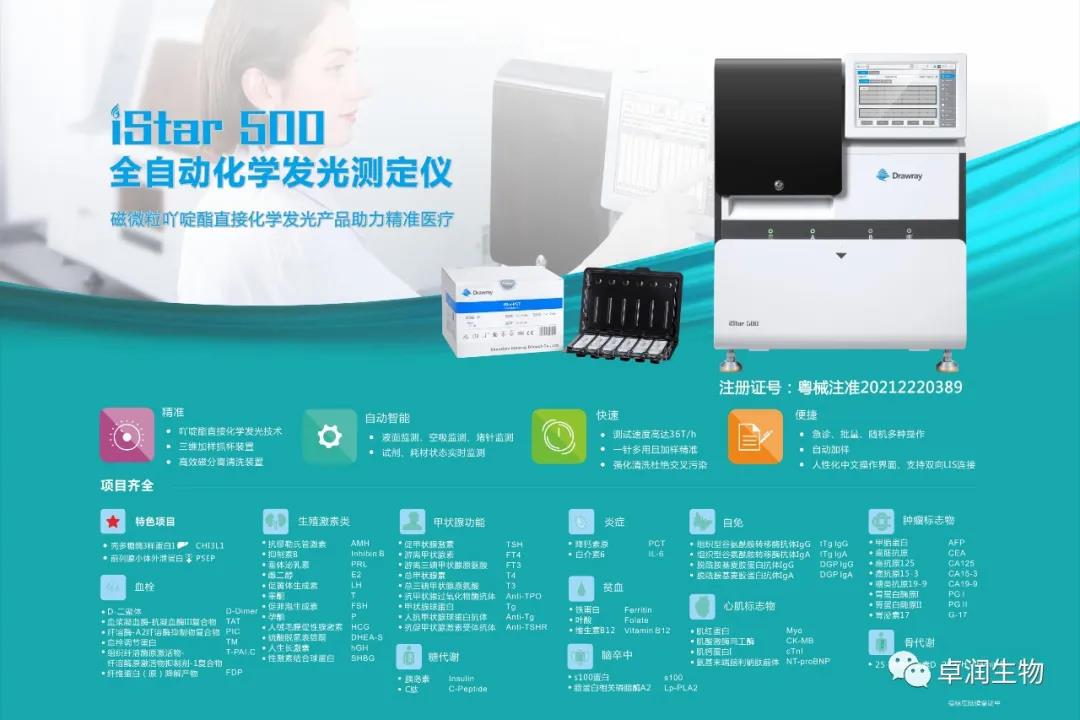 宝运莱生物iStar 500仪器及部分配套试剂分别获得注册证！